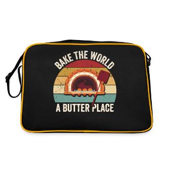 Funny bread baker - Retro Bag - black/gold - Back
