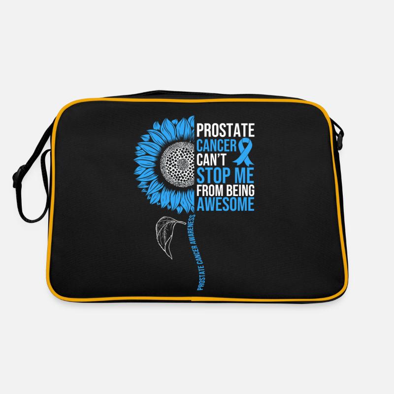 Prostatakrebs-Bewusstsein Sonnenblume Retro Tasche