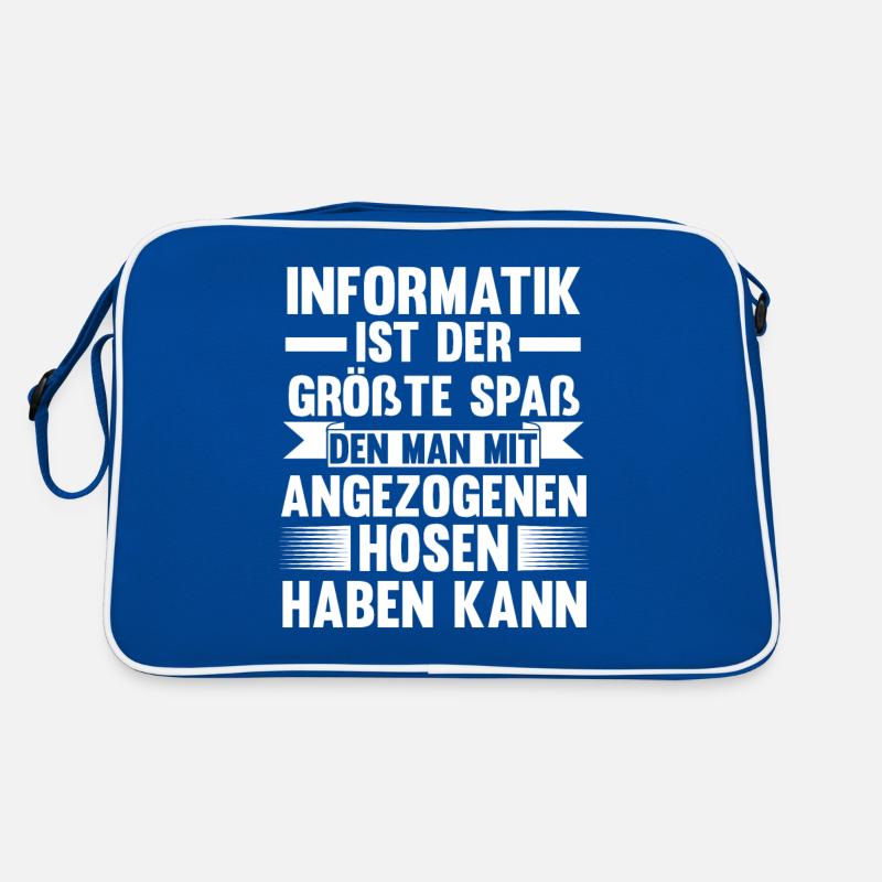 Programmierer IT Fachmann Informatiker Informatik Retro Tasche