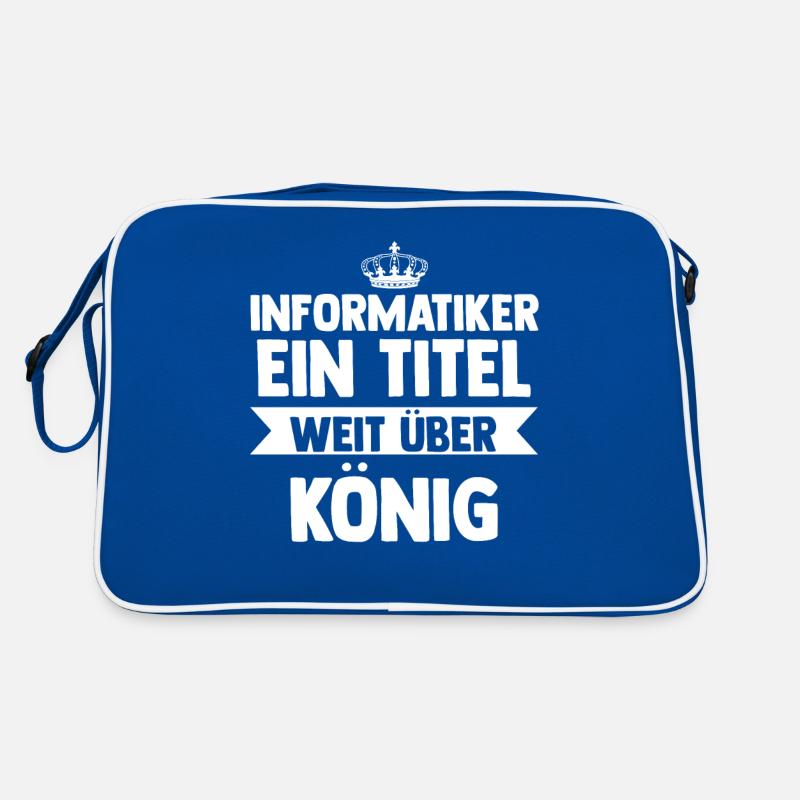 IT Fachmann Informatik Programmierer Informatiker Retro Tasche