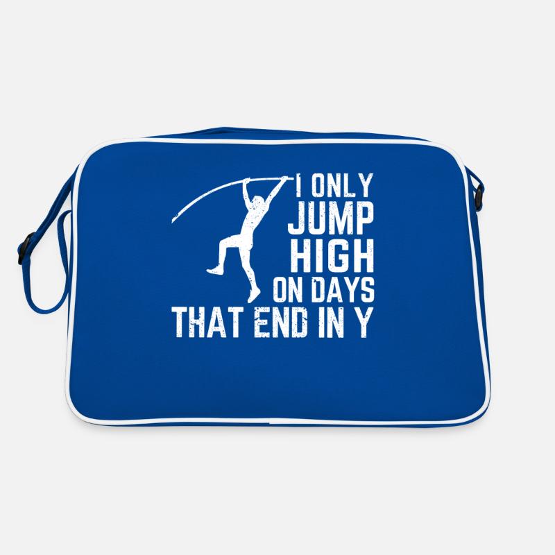 Lustiger Stabhochsprung Stabhochsprung Retro Tasche