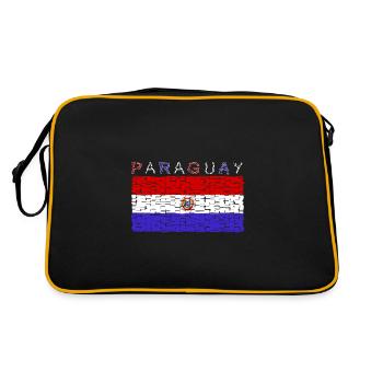 Drapeau du Paraguay - Sac Retro - noir/or - Dos