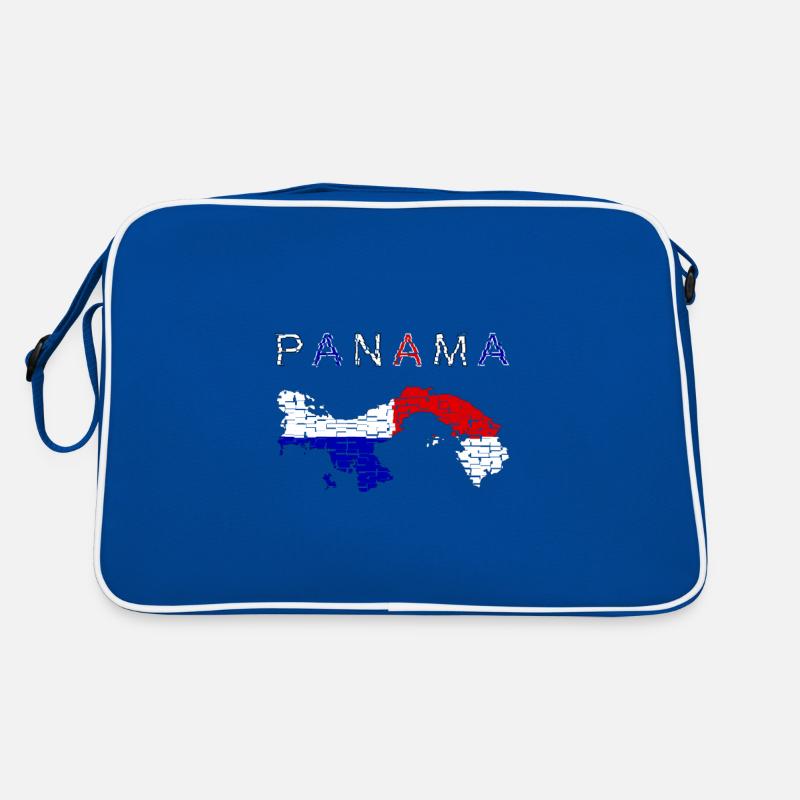Panama Map Flag Retro Bag
