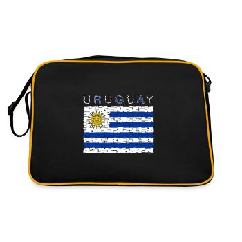 Drapeau de l’Uruguay - Sac Retro - noir/or - Dos