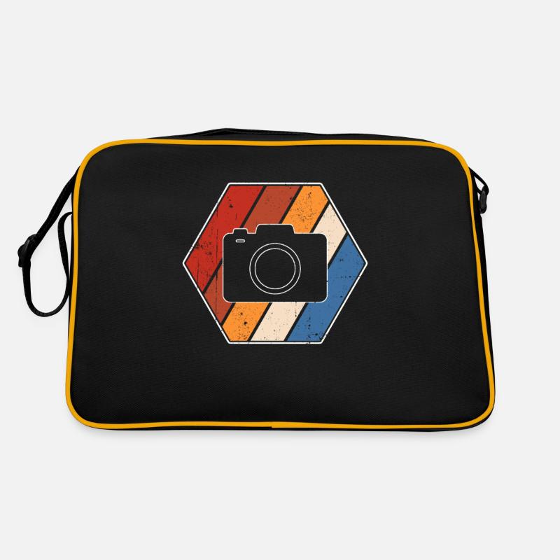 Fotografie Retro - Retro Tasche - Schwarz/Gold