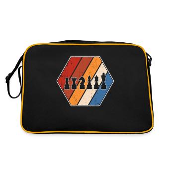 Échecs rétro - Sac Retro - noir/or - Dos