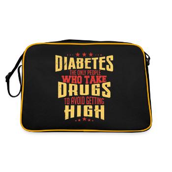 diabetes the only people who take drugs - Sac Retro - noir/or - Dos