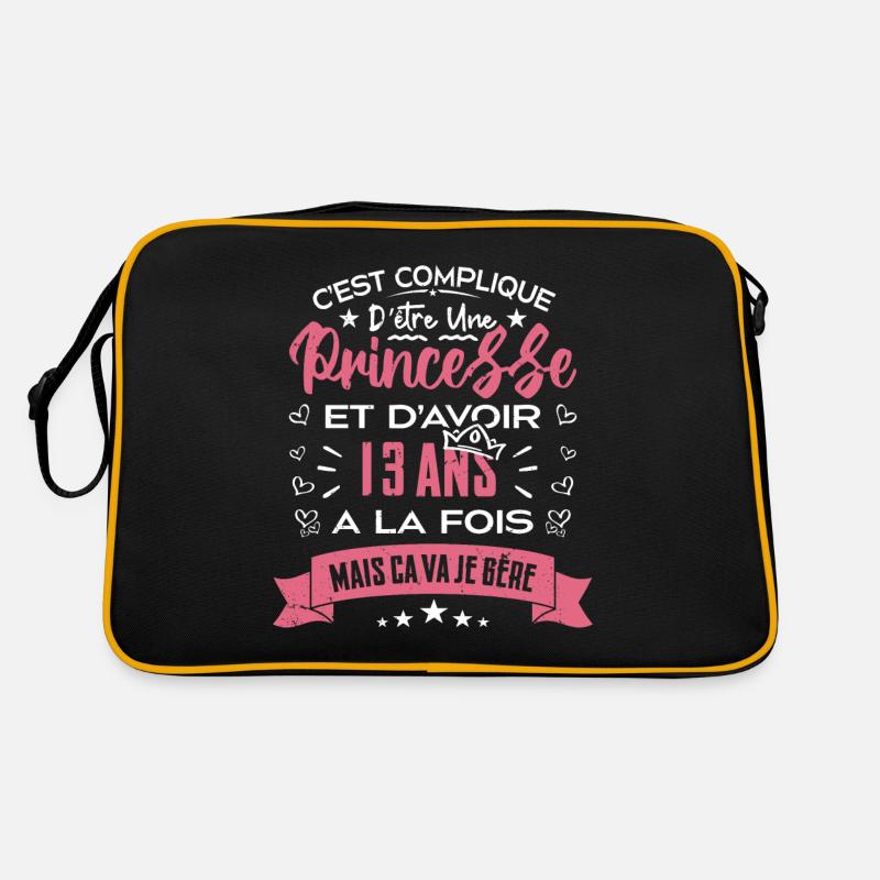 Une princesse a 13 ans, Cadeau d’anniversaire Sac Retro