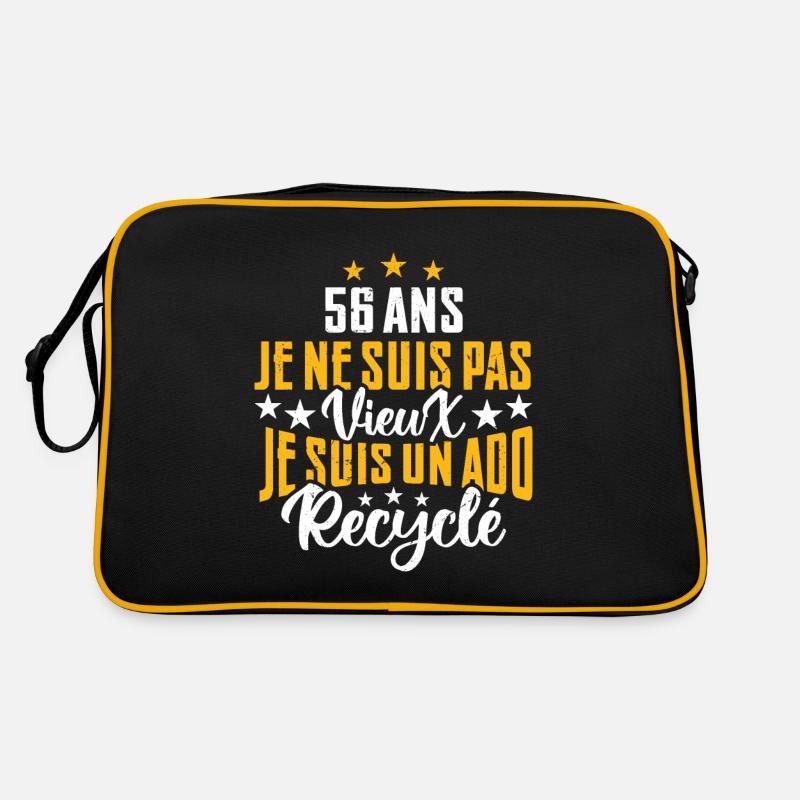 56 ans | Cadeau d'anniversaire Sac Retro