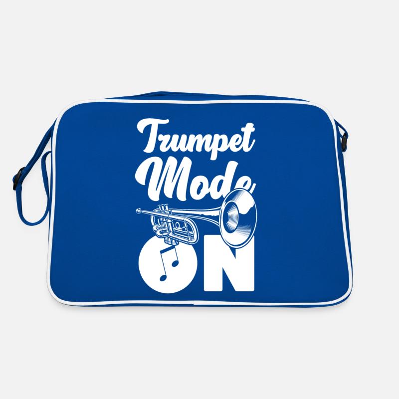 Trumpet Player Trumpet Mode On Retro Bag