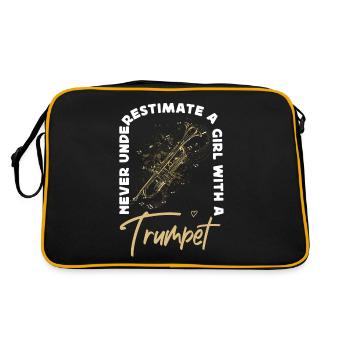 Le trompettiste ne sous-estime jamais - Sac Retro - noir/or - Dos