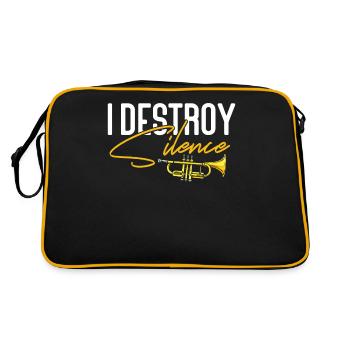 Le trompettiste I Destroy Silence - Sac Retro - noir/or - Dos