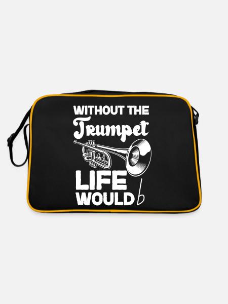 Trumpet Player B Flat Without The - Retro Bag - black/gold