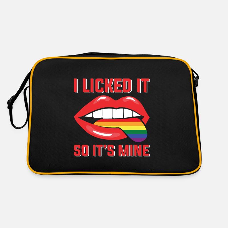 LGBT Human Mensch Regenbogen Geschenkidee Retro Tasche