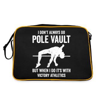 Saut à la perche amusant - Sac Retro - noir/or - Dos