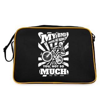 Dicton cool du motard de BMX - Sac Retro - noir/or - Dos