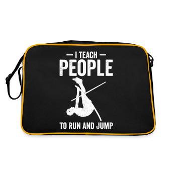Fun pole vault - Retro Bag - black/gold - Back