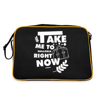 Mallorca Holiday Travel Recreation - Retro Bag - black/gold - Back