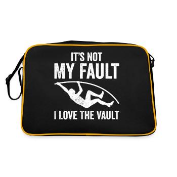 Saut à la perche amusant - Sac Retro - noir/or - Dos