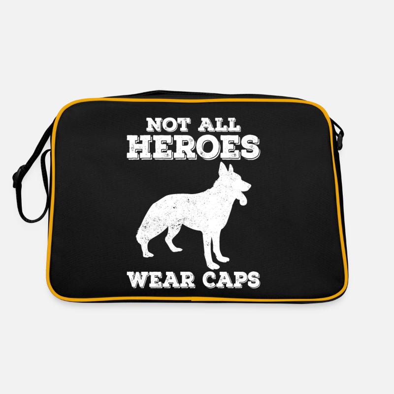 Polizeibeamter Polizeihund Retro Tasche