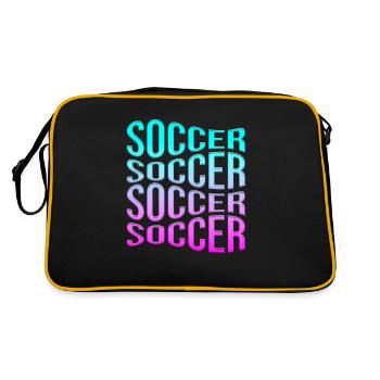 Fußball - Retro Tasche - Schwarz/Gold - Hinten