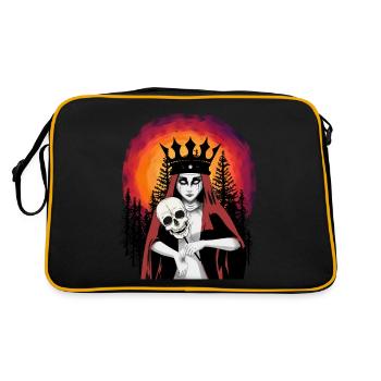 Dark Fantasy Demon Witch Satan Satanist Horror - Retro Bag - black/gold - Back