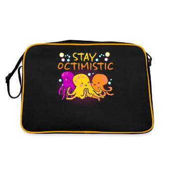 Poulpe Poulpe Tentacule de mer Poulpe Poulpe Poulpe Poulpe - Sac Retro - noir/or - Dos