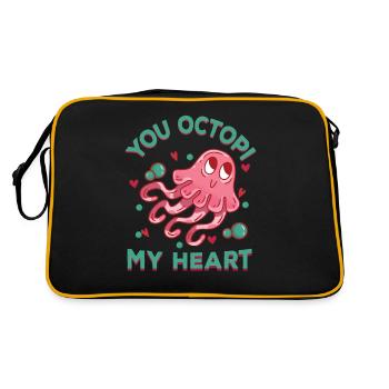 Poulpe Poulpe Tentacule de mer Poulpe Poulpe Poulpe Poulpe - Sac Retro - noir/or - Dos
