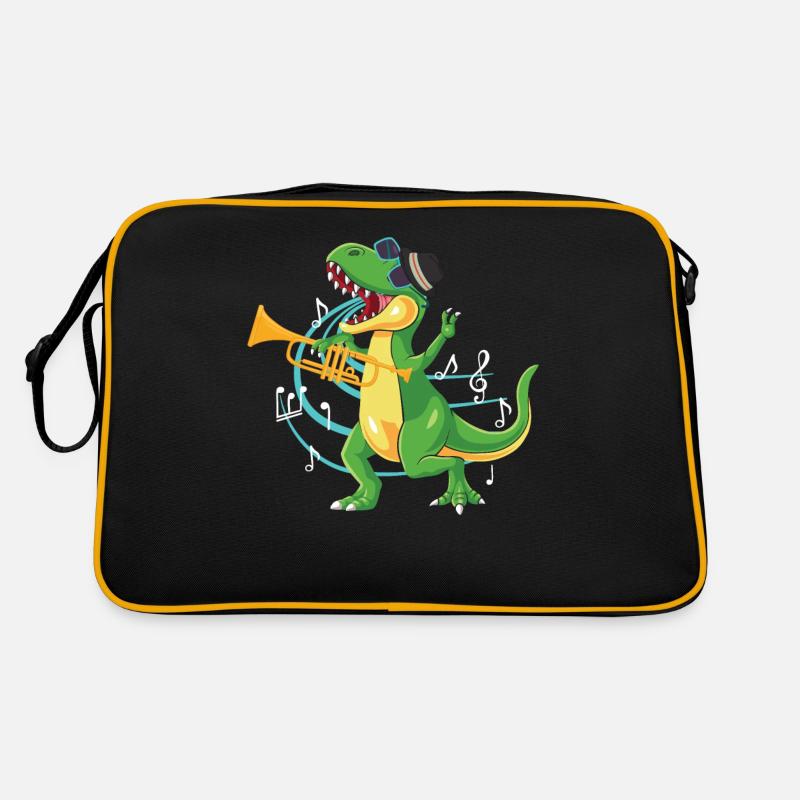 Trumpet Player T Rex Jazz Retro Tasche