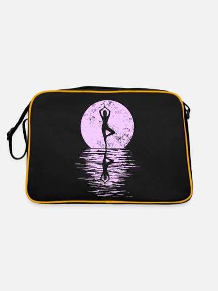 Yogi Yogini Health Meditation Outfits Girls - Retro Bag - black/gold - Back