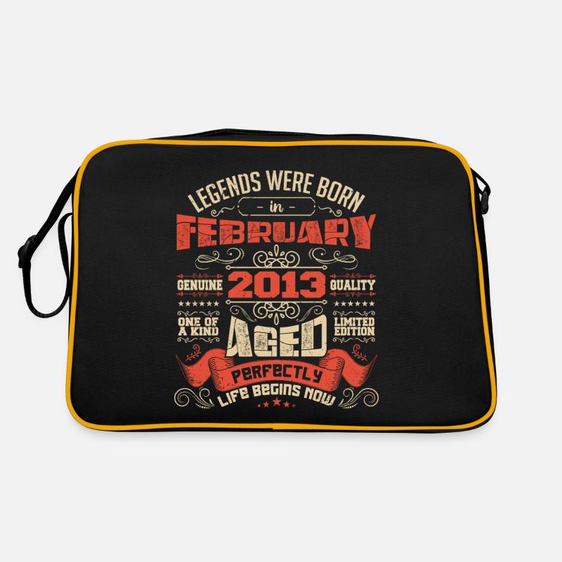 Legends were born in February 2013 | gift Sac Retro