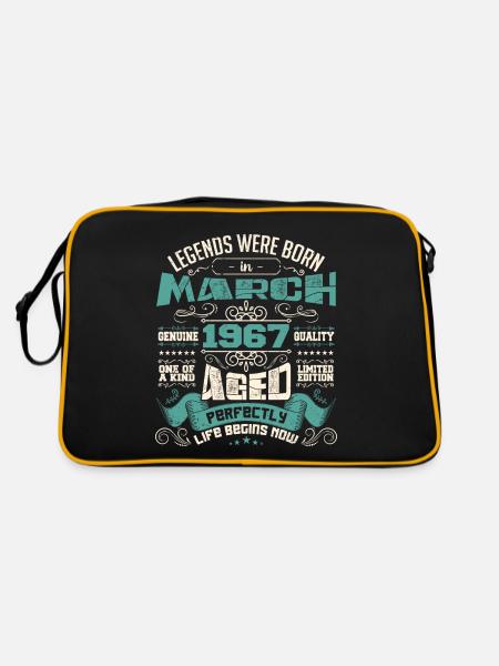 March 1967 | birthday gift - Sac Retro - noir/or - Dos