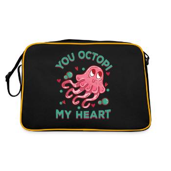 Poulpe Poulpe Tentacule de mer Poulpe Poulpe Poulpe Poulpe - Sac Retro - noir/or - Dos