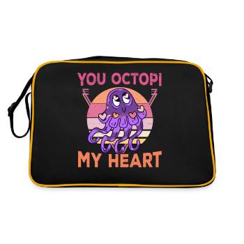 Poulpe Poulpe Tentacule de mer Poulpe Poulpe Poulpe Poulpe - Sac Retro - noir/or - Dos
