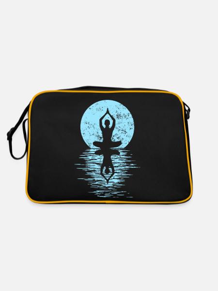 Yogi Yogini Health Meditation Outfits Girls - Retro Bag - black/gold - Back