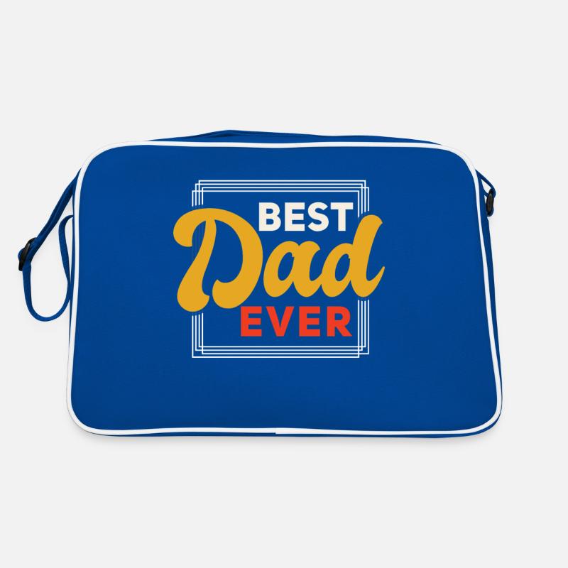 Super Dad, Daddy, bester Vater Papa Vatertag Retro Tasche