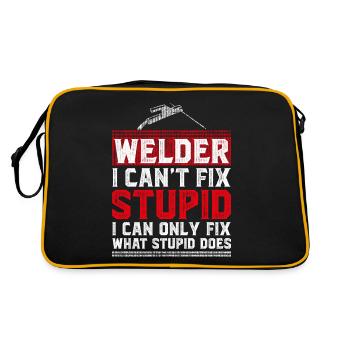Welder Welding Vintage Welder I - Retro Tasche - Schwarz/Gold - Hinten