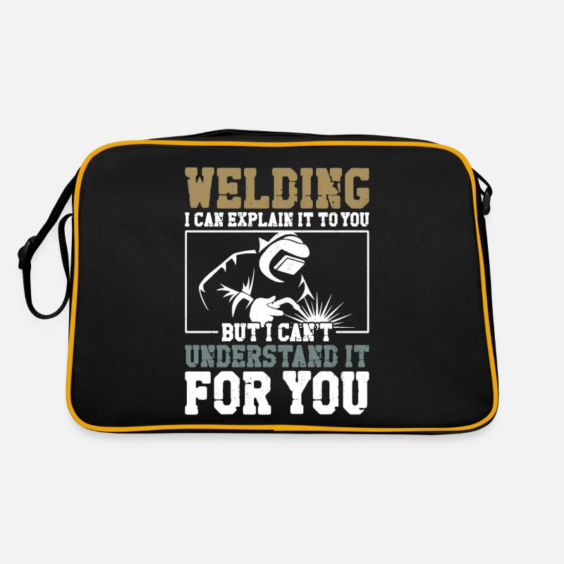 Welder Welding Vintage Welding I - Retro Tasche - Schwarz/Gold