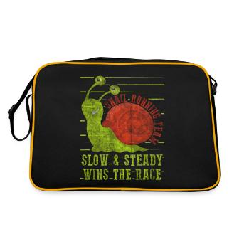 Snail Running Team Funny Snail Runner - Retro Bag - black/gold - Back