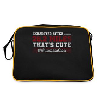Épuisé après 26,2 miles Ultramarathon - Sac Retro - noir/or - Dos