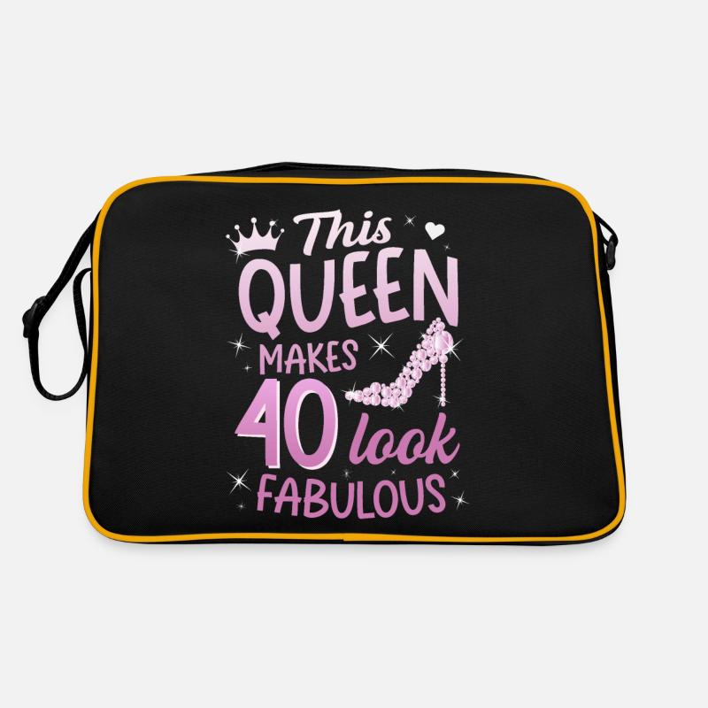 This Queen makes 40 look Fabulous 40. Geburtstag Retro Tasche
