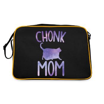 Chonk Meme Cat Chonk Mama - Retro Bag - black/gold - Back