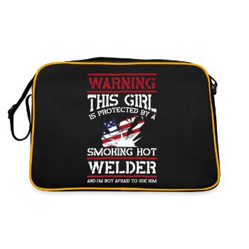 Soudeur Soudeur Petite amie Vintage - Sac Retro - noir/or - Dos