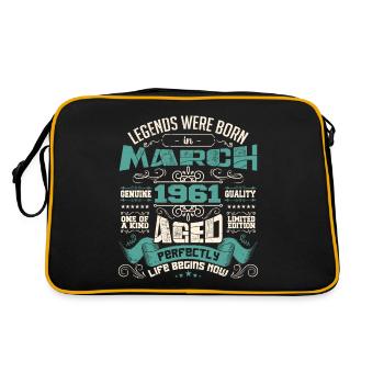 March 1961 | birthday gift - Retro Bag - black/gold - Back