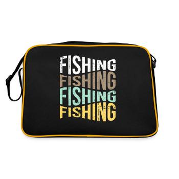 Angling - Retro Bag - black/gold - Back