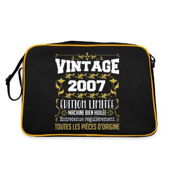 vintage 2007 | Toutes Les Pièces D'origine - Sac Retro - noir/or - Dos
