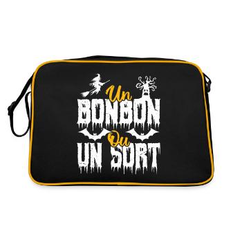 Un bonbon ou un sort - Sac Retro - noir/or - Dos