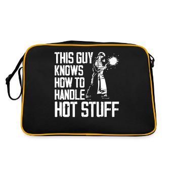 Welder Welding Vintage This Guy - Retro Bag - black/gold - Back