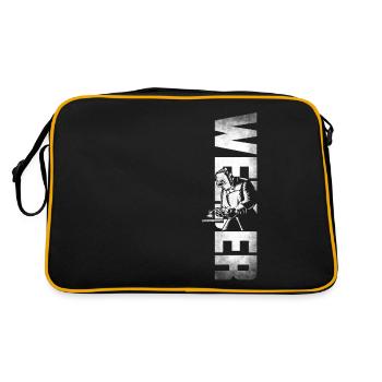 Welder Welding Vintage Welder - Retro Tasche - Schwarz/Gold - Hinten