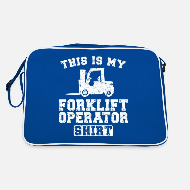 Certified Forklift Truck Operator Retro Tasche